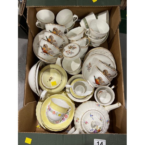 14 - Box china teaware