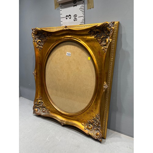 133 - Large gilt framed picture frame 70cm by 80cm high