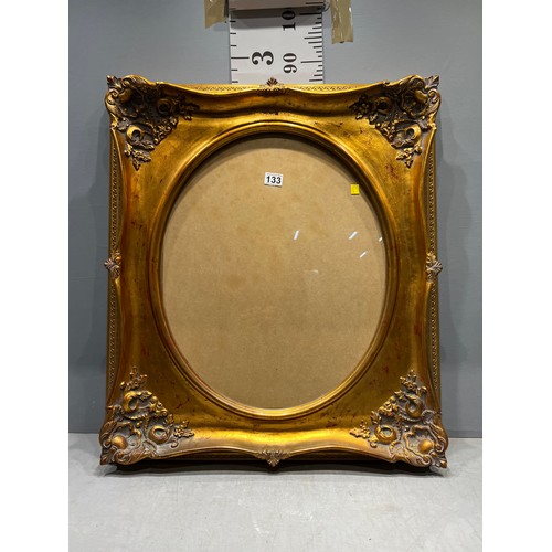 133 - Large gilt framed picture frame 70cm by 80cm high