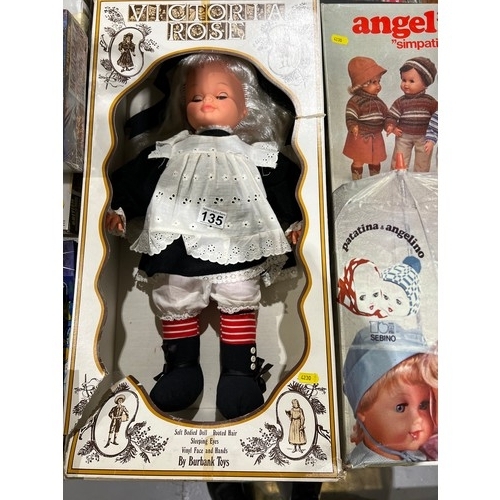 135 - 2 Large boxed dolls