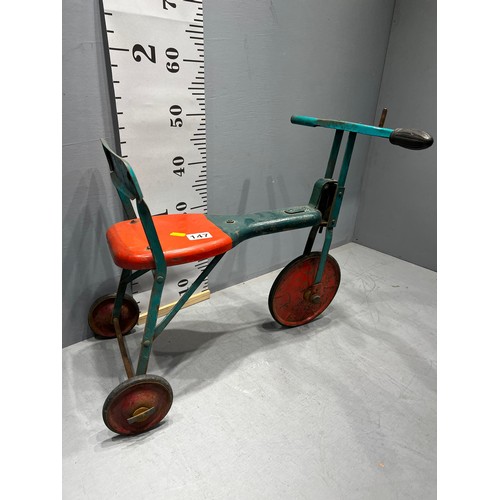 147 - Vintage triang child's tricycle