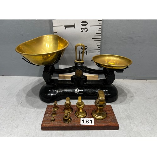 181 - Set scales with bell weights