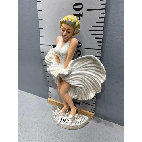 193 - Cast iron Marilyn Monroe figure