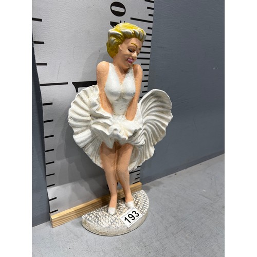 193 - Cast iron Marilyn Monroe figure