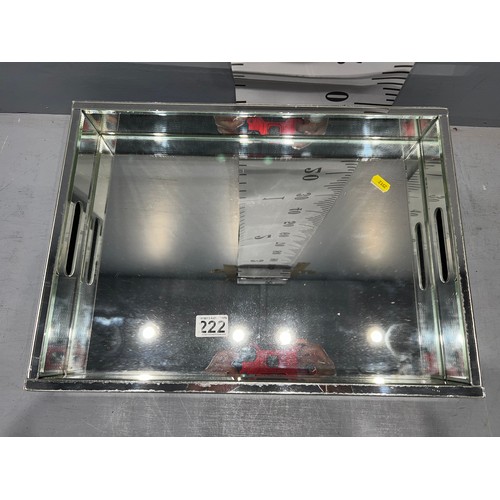 222 - Glass mirror tray