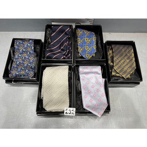 232 - 6 Designer ties kenzo rommi all boxed