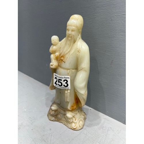 253 - White jade god figure