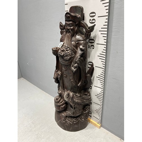 257 - Large Chinese hardwood figure