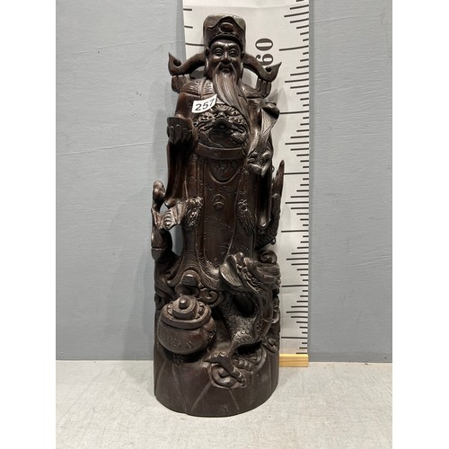 257 - Large Chinese hardwood figure