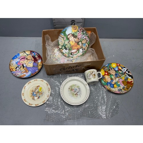 269 - Box royal doulton bunny kins etc pottery