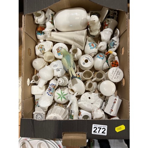 272 - Box crested china