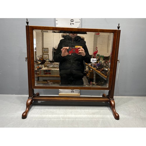 284 - Edwardian inlay toilet mirror