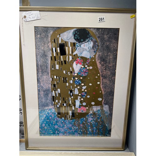 291 - 5 Pictures, 3 are limited edition F.hilon, 1 gvstav klimt the kiss 1 cathedal ltd 37160 norman wade