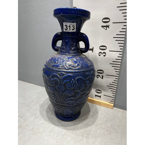 313 - Blue Chinese vase