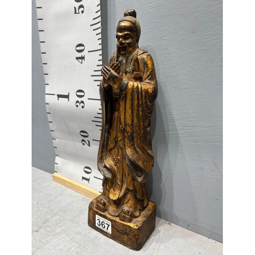 367 - Gilt wood 'god' figure