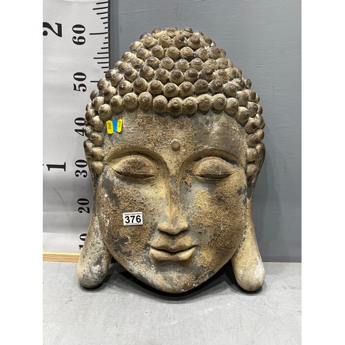 376 - Silver wall Buddha