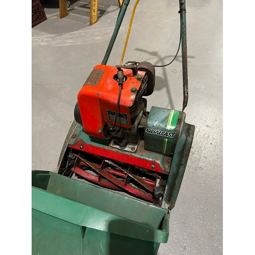 387 - Qualcast petrol lawn mower working