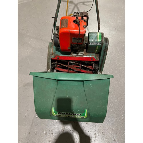 387 - Qualcast petrol lawn mower working