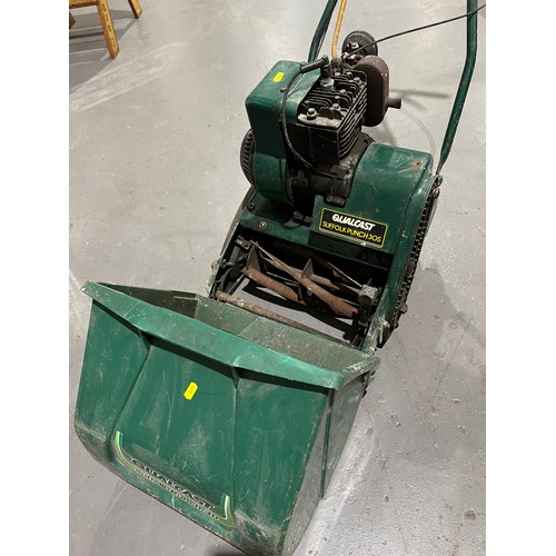 389 - Qualcast petrol lawn mower working