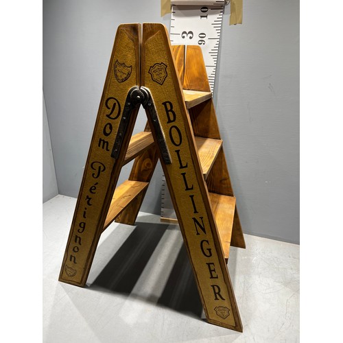 395 - Wooden champagne ladder