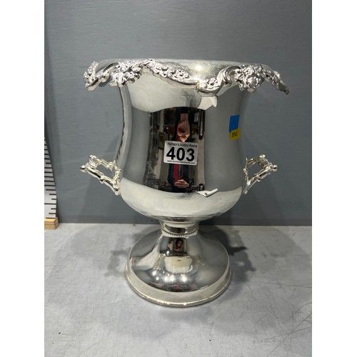 403 - Silver plated wine cooler