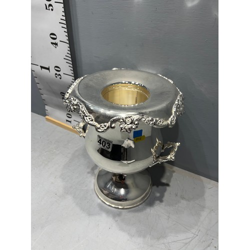 403 - Silver plated wine cooler