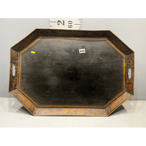 405 - Large toleware tray