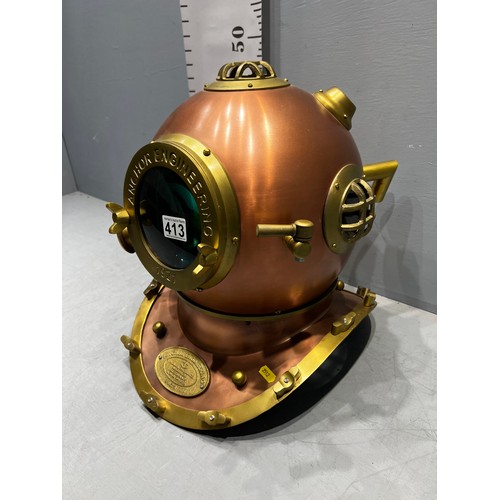 413 - Copper divers helmet