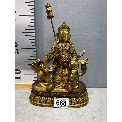 668 - Gilt bronze figure