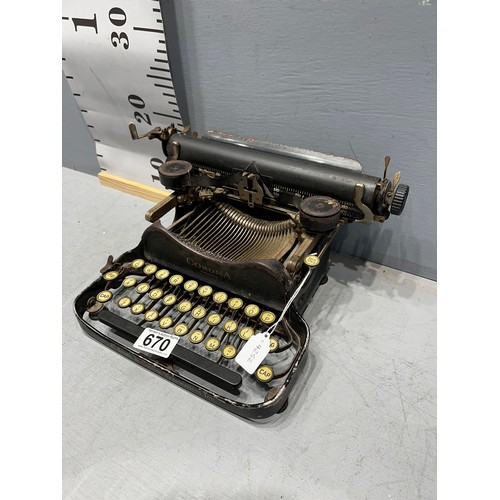 670 - Victorian corona typewriter