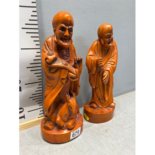 679 - Pair Chinese figures