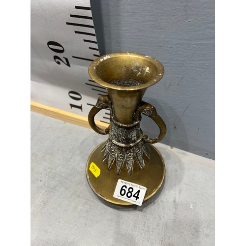 684 - Brass vase