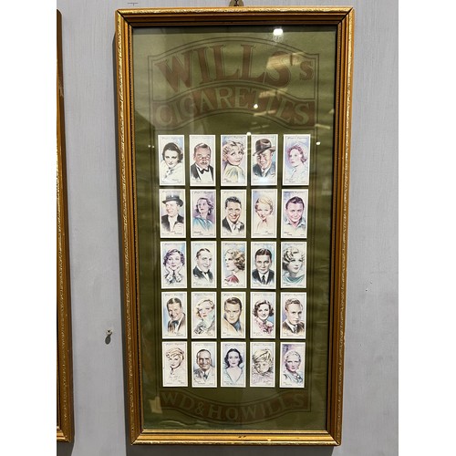 689 - 4 Framed cigarette cards