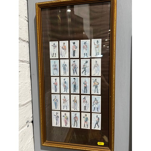 689 - 4 Framed cigarette cards