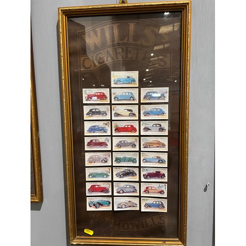 689 - 4 Framed cigarette cards