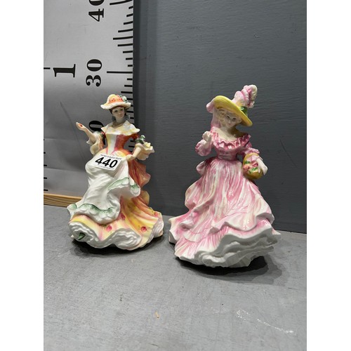 440 - 2 Royal doulton figures