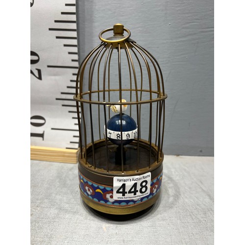 448 - Bird cage clock