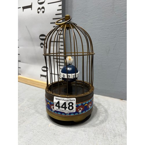 448 - Bird cage clock