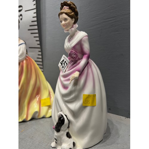 457 - 2 Royal doulton figures 1 A/F