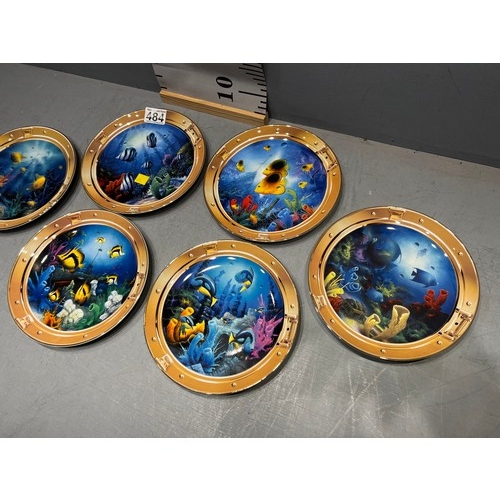 484 - 6 Royal doulton plates