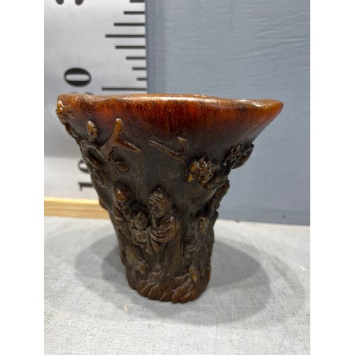 635 - Horn libation cup