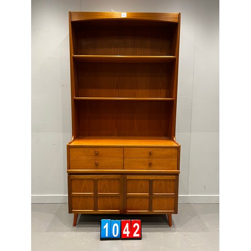 1042 - 'Nathan' mid century wall unit on legs