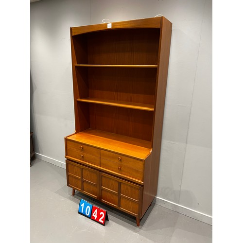 1042 - 'Nathan' mid century wall unit on legs