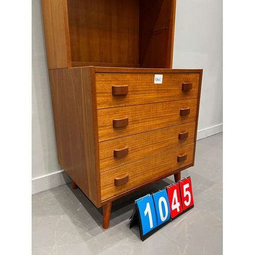 1045 - Domino mobles danish mid century wall unit