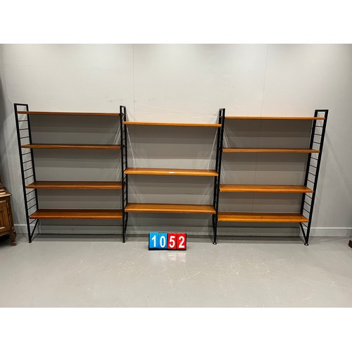 1052 - 3 bays of ladderax and shelves