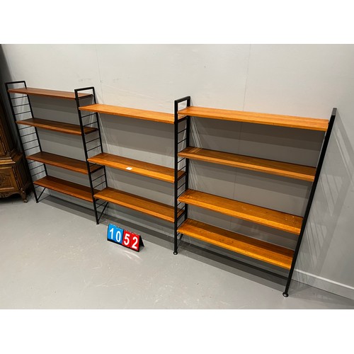 1052 - 3 bays of ladderax and shelves