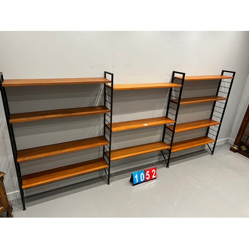 1052 - 3 bays of ladderax and shelves