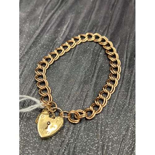 525 - 9ct rose gold bracelet   12.2g