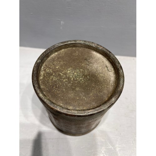 672 - Chinese bronze brush pot