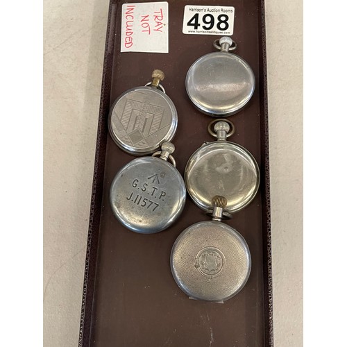 498 - 5 pocket watches